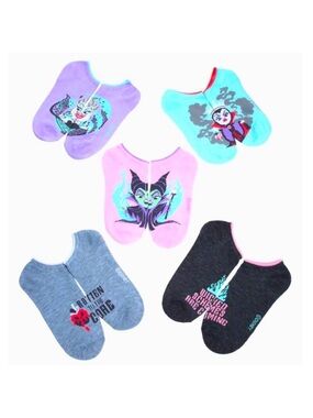 Disney Villains No-Show Sock Set 5 pack